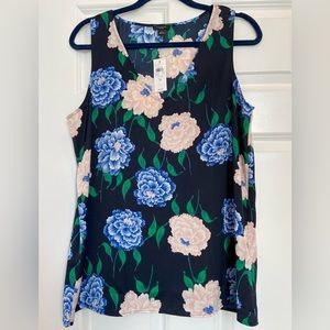 Ann Taylor Factory V-Neck Floral Tank